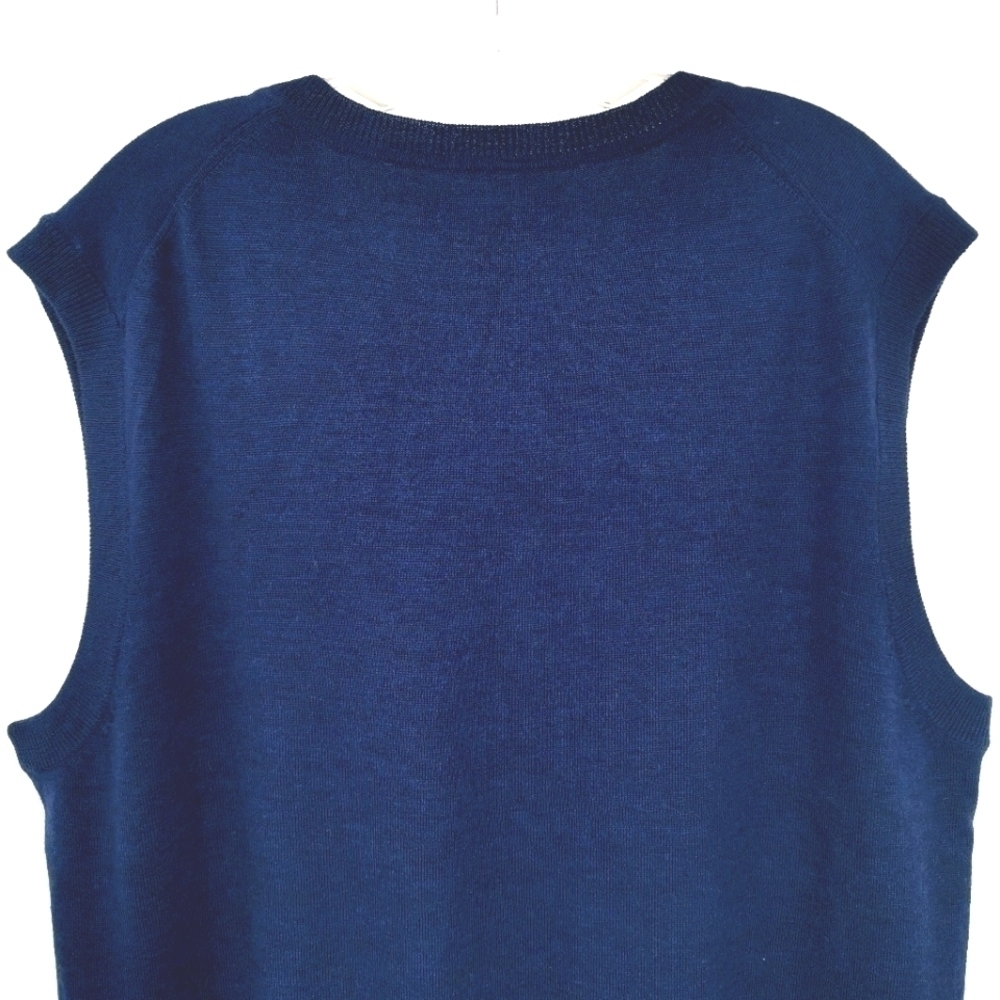 Kenneth Roberts NWT Men's L Blue Italy V-Neck Vest - Picture 6 of 11